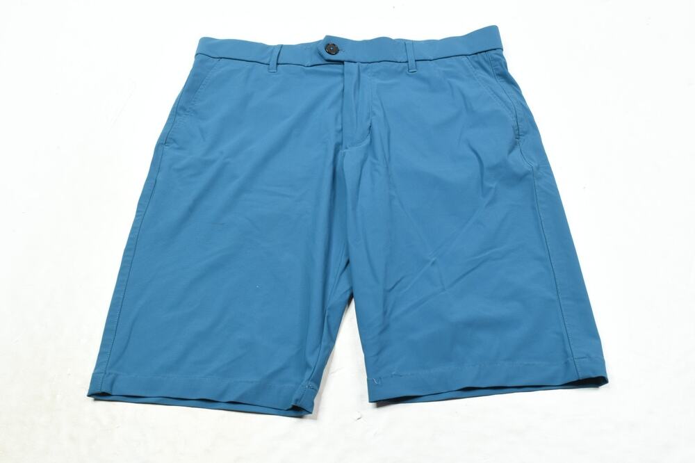 Greyson Golf Shorts Mens 33 Blue Stretch Performance Regular Fit Wolf